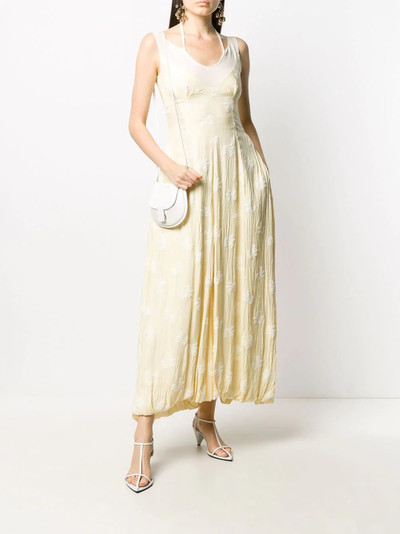 Jil Sander embroidered halterneck dress outlook