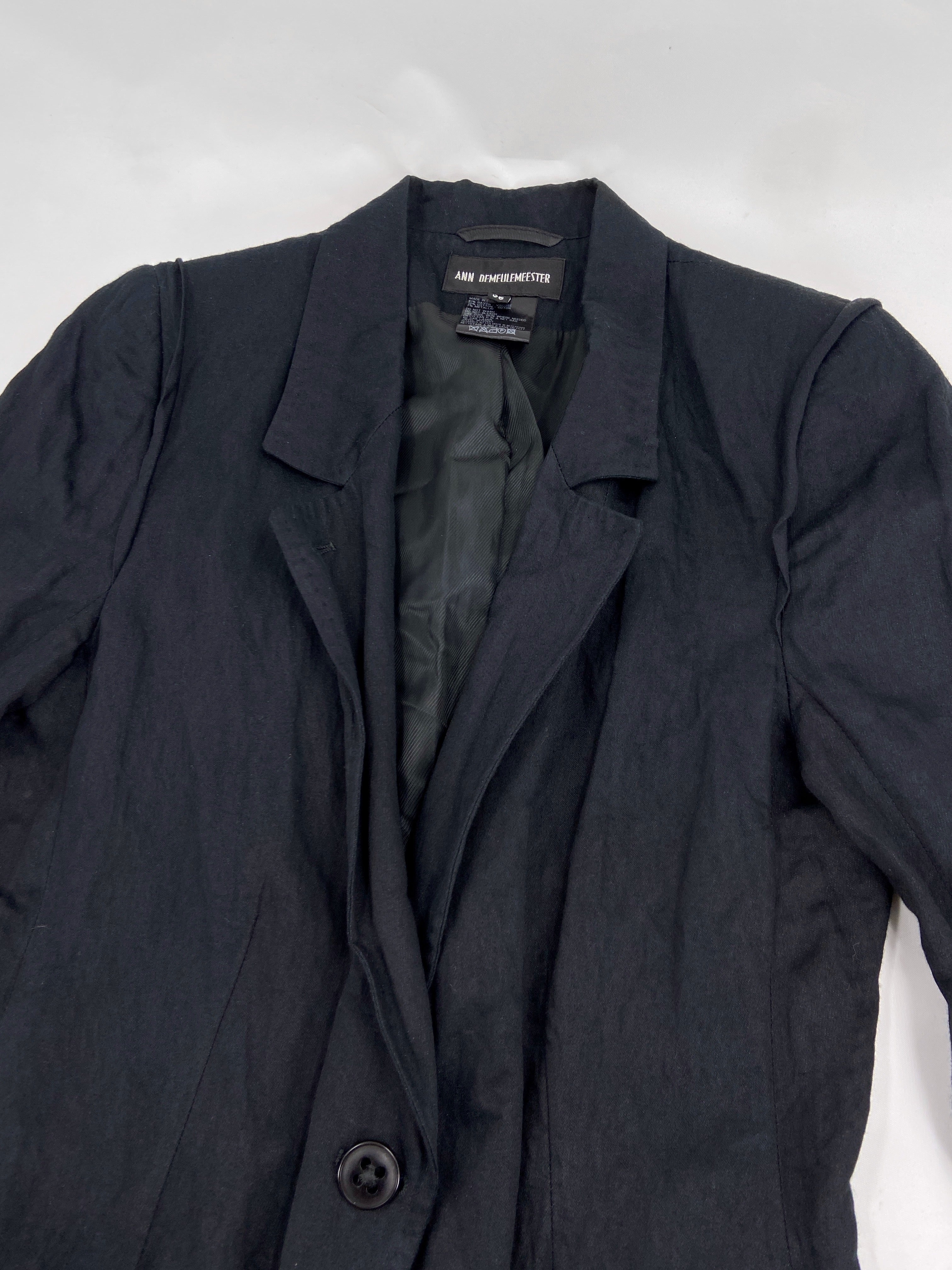 Ann Demeulemeester Spring 2006 Runway Wrinkled Blazer Jacket 36 - 8