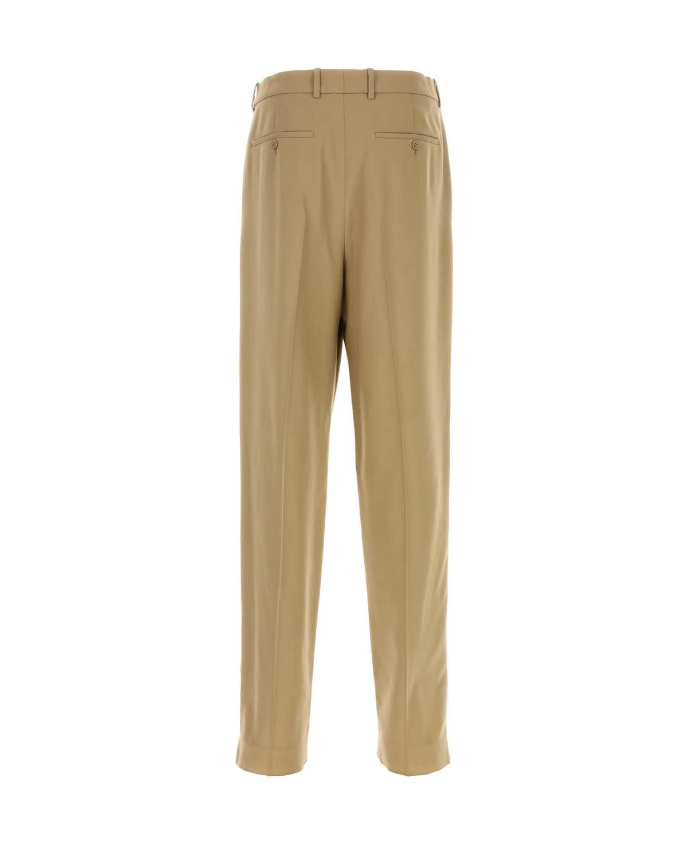 Beige Gabardine Pant - 2