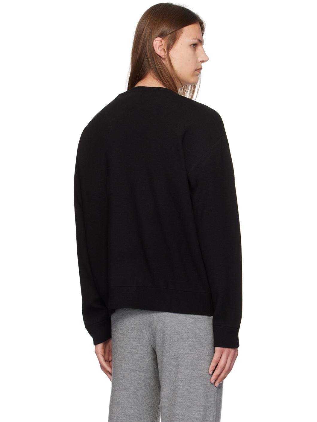 Black Crewneck Sweater - 3