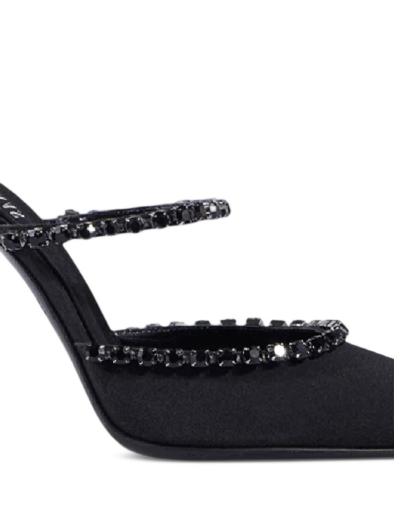 PARIS TEXAS Lidia crystal-embellished pointed mules outlook