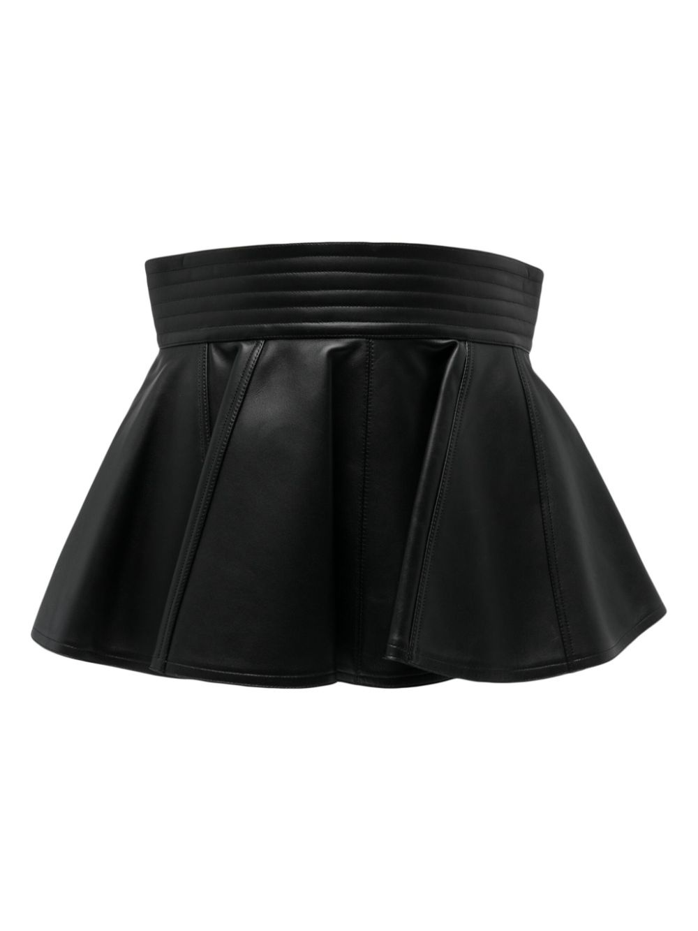 wide-style leather belt - 1