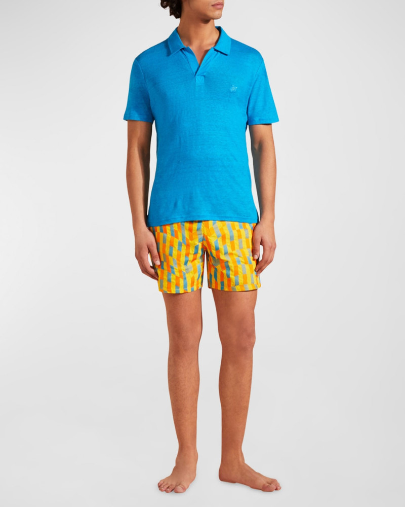 Vilebrequin Men's Pyramid Linen Polo Shirt outlook