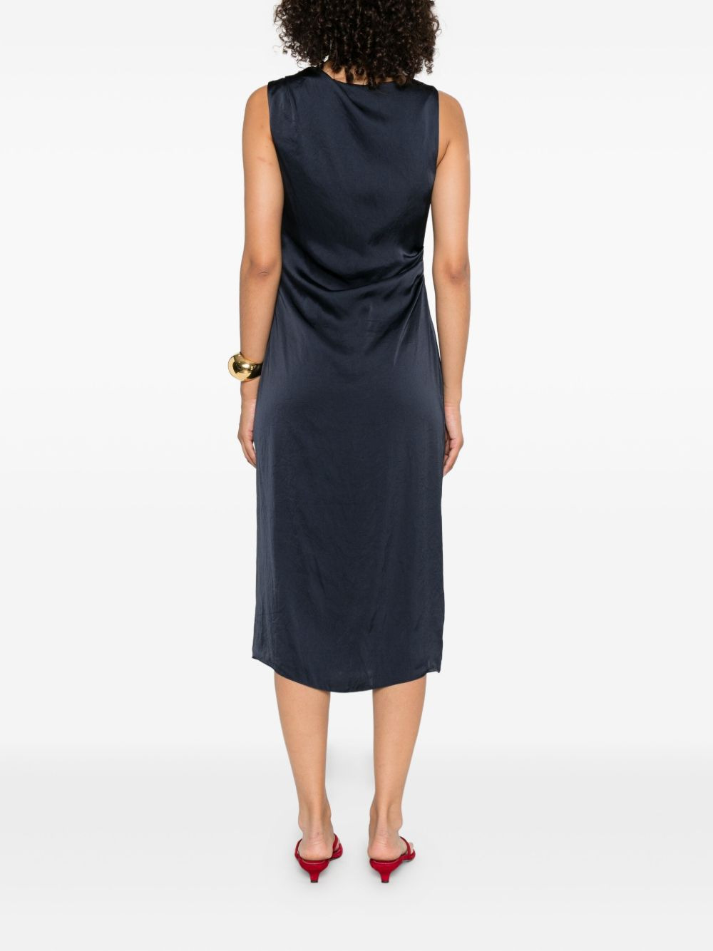 draped cowl-neck dress - 4