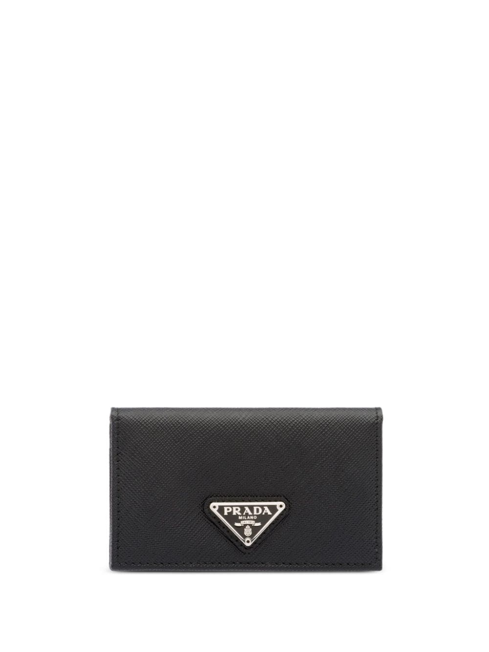 triangle-logo leather cardholder - 1