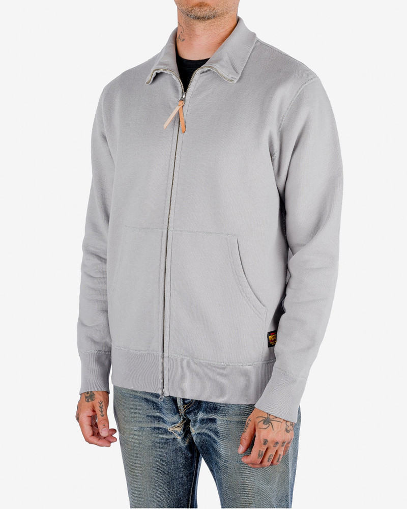 Iron Heart IHSW-11-GRY 14oz Ultra Heavyweight Loopwheel Cotton Zip Up Sweater - Grey outlook