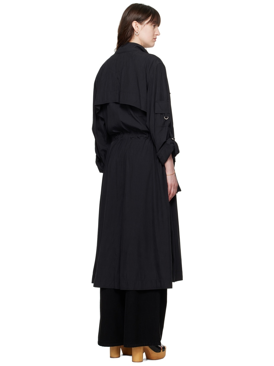 Black Garance Trench Coat - 3