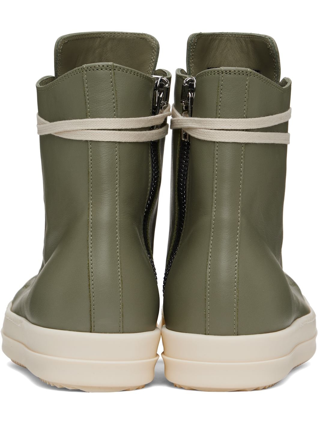Green Hollywood Calf Leather Sneakers - 2