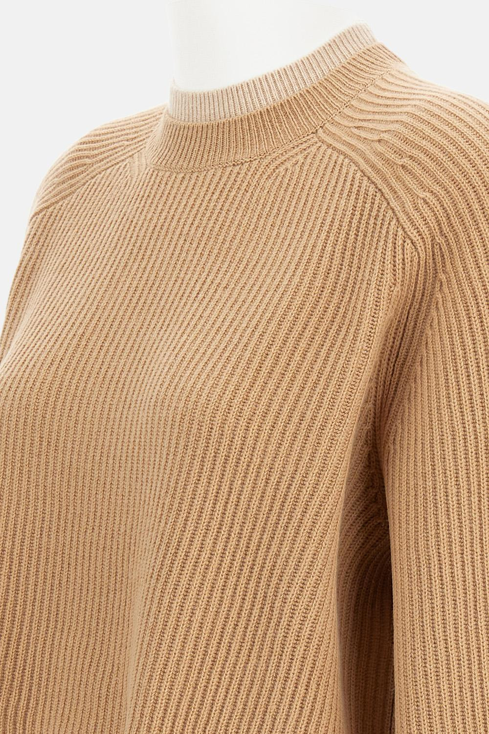 Double Collar Ribbed Pullover - 5
