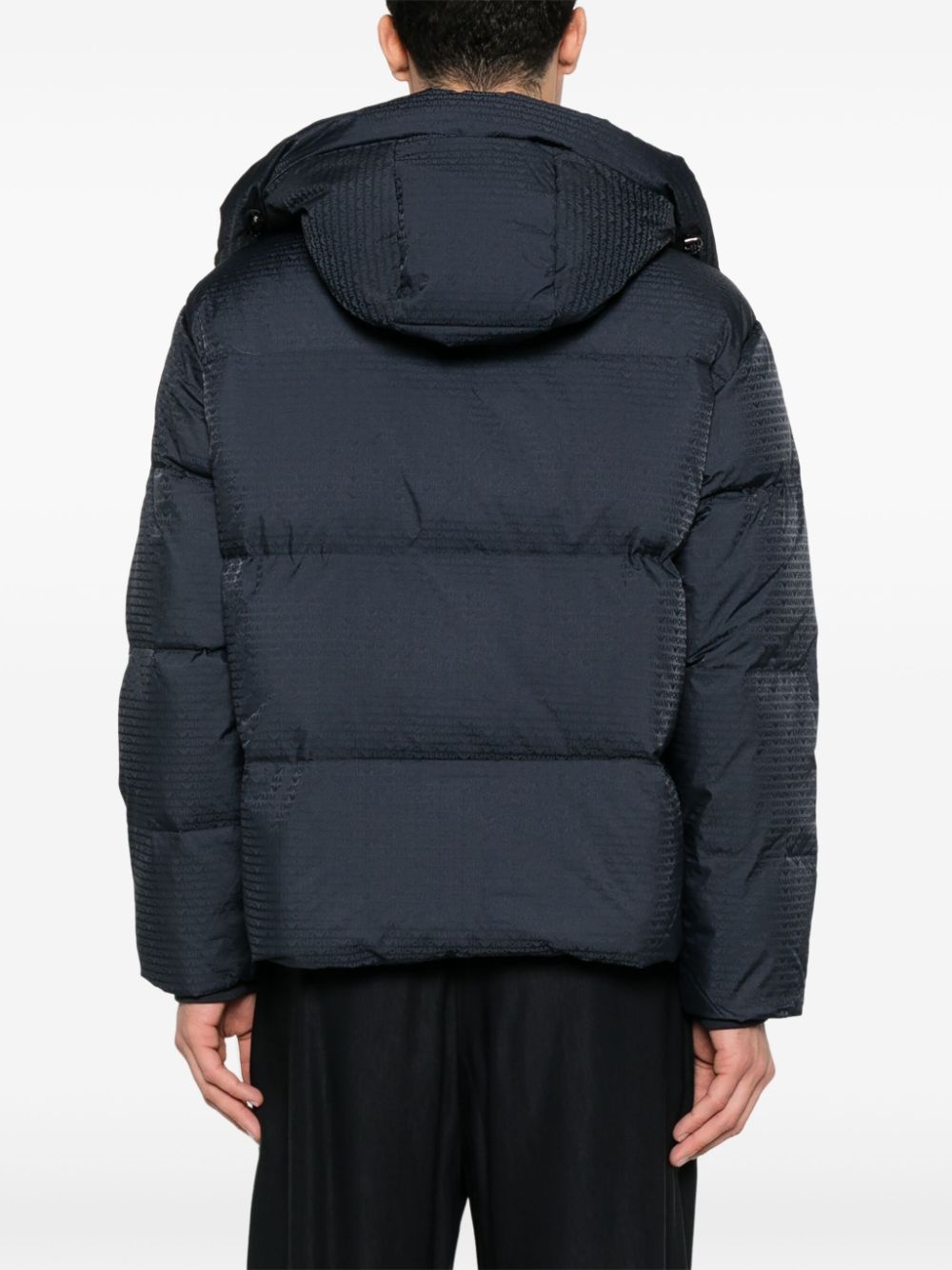 logo-jacquard jacket - 4