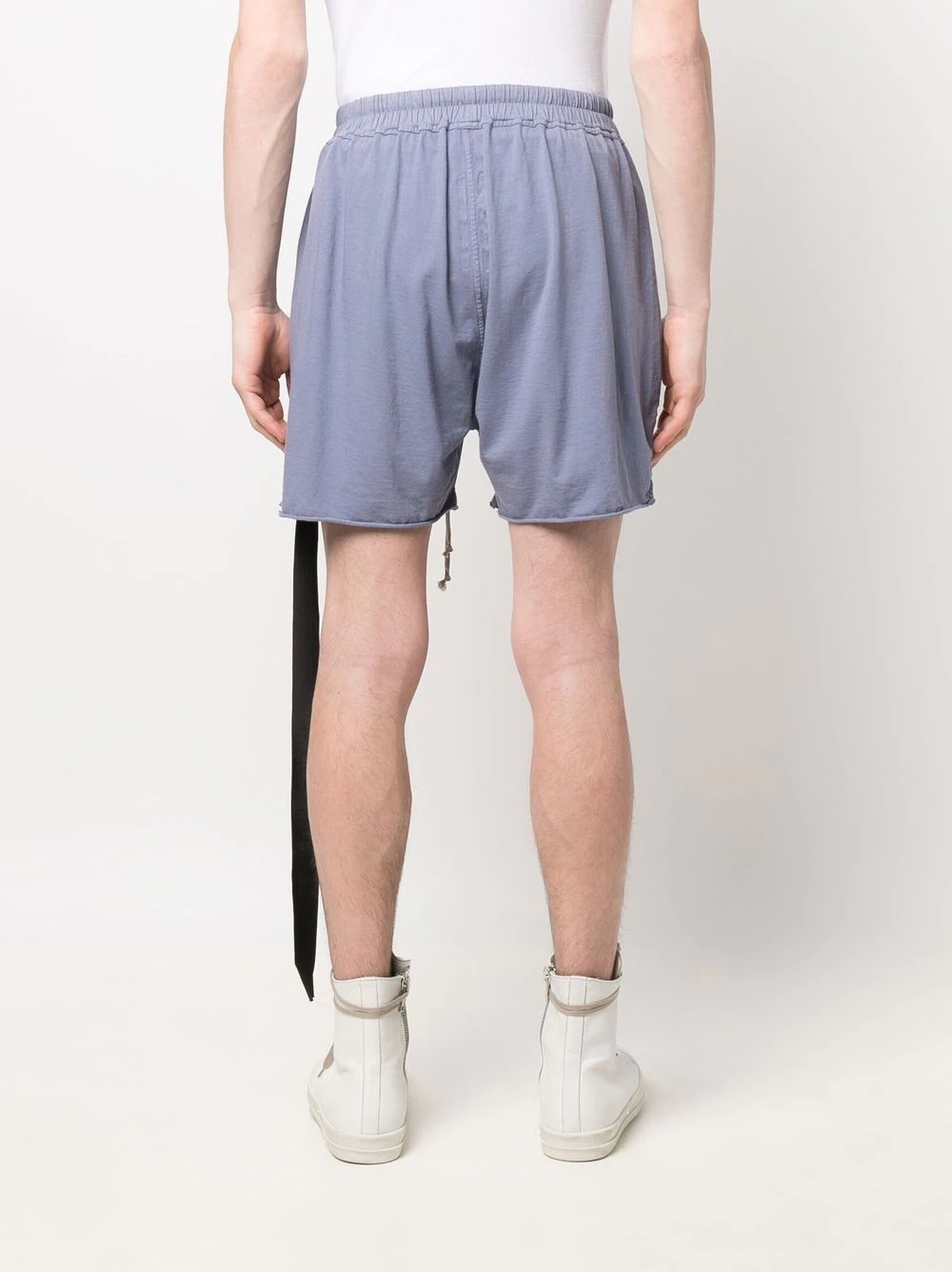 drawstring track shorts - 4