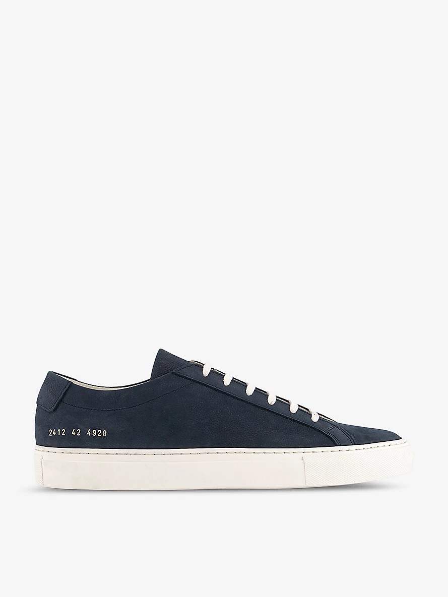 Achilles Low number-print suede low-top trainers - 1