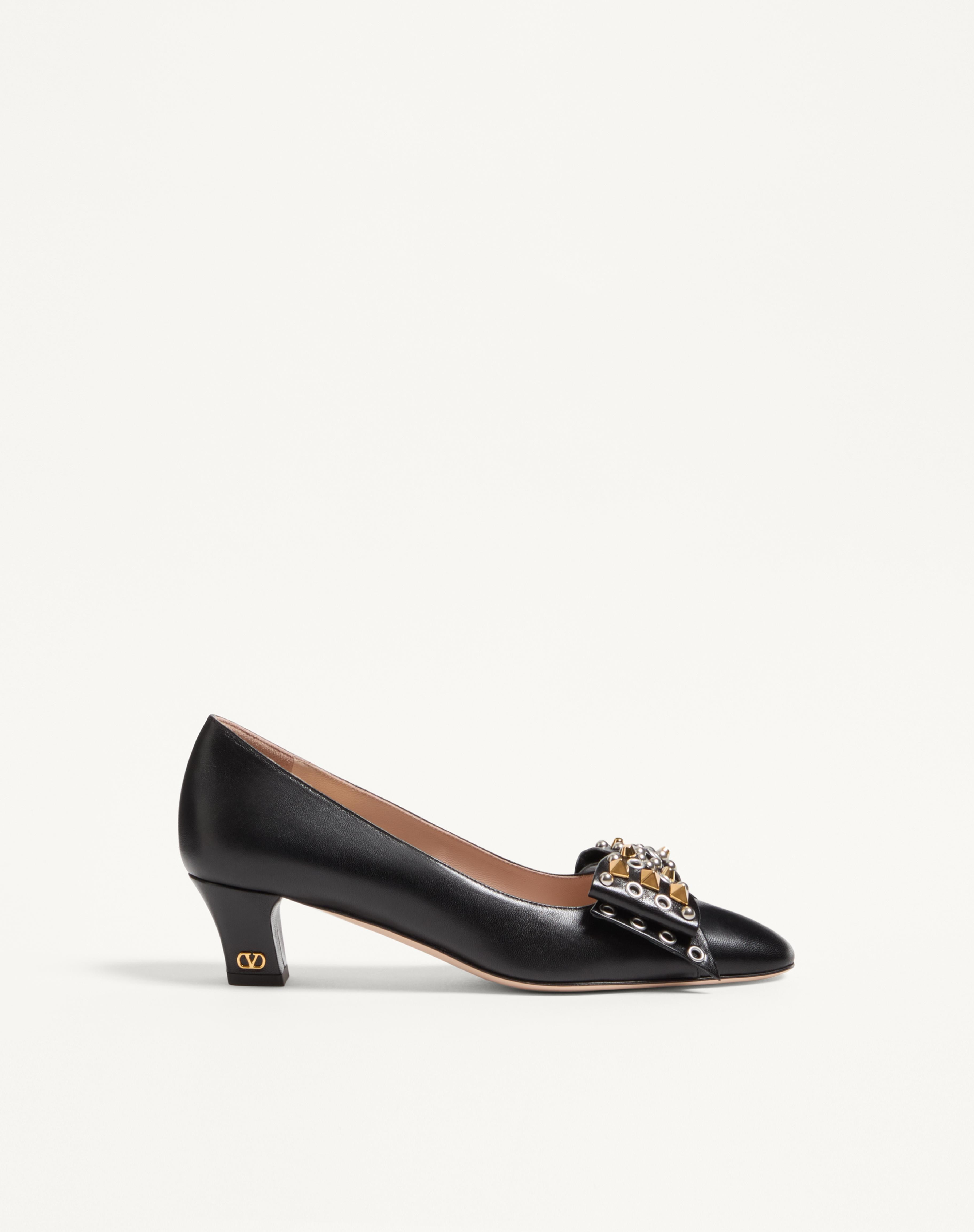 BOWOW PUMP IN KIDSKIN WITH STUDS 45MM - 1