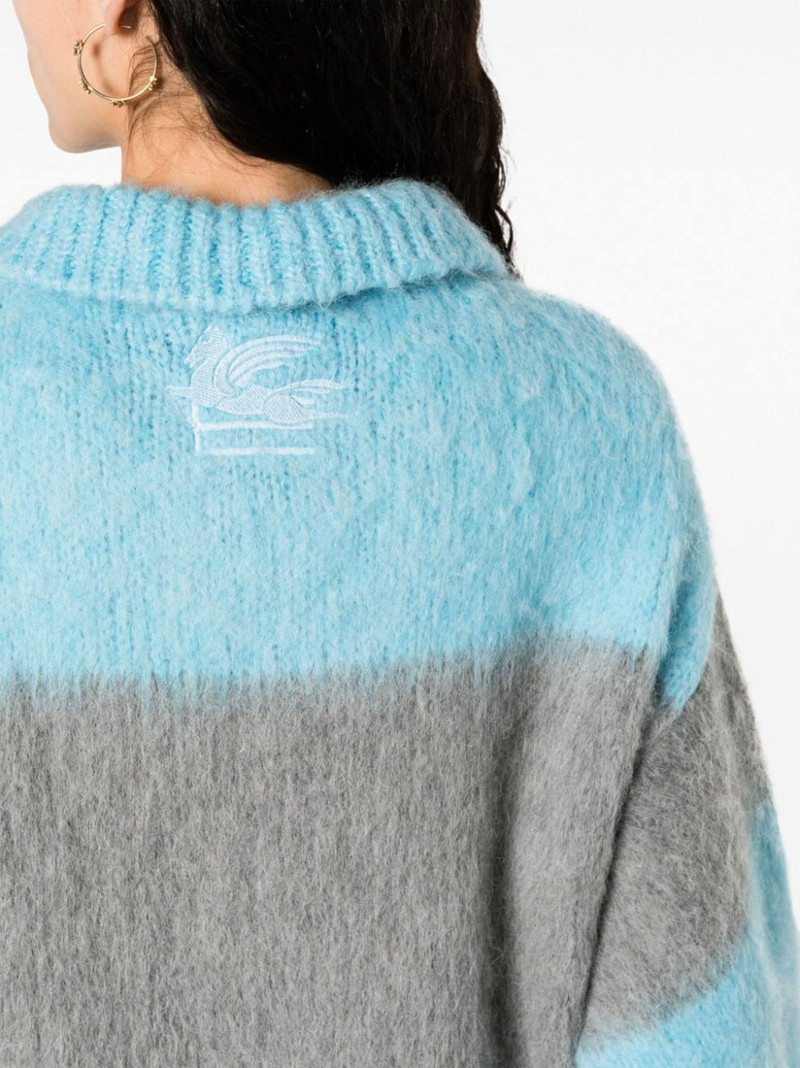 fringed-edge sweater minidress 5