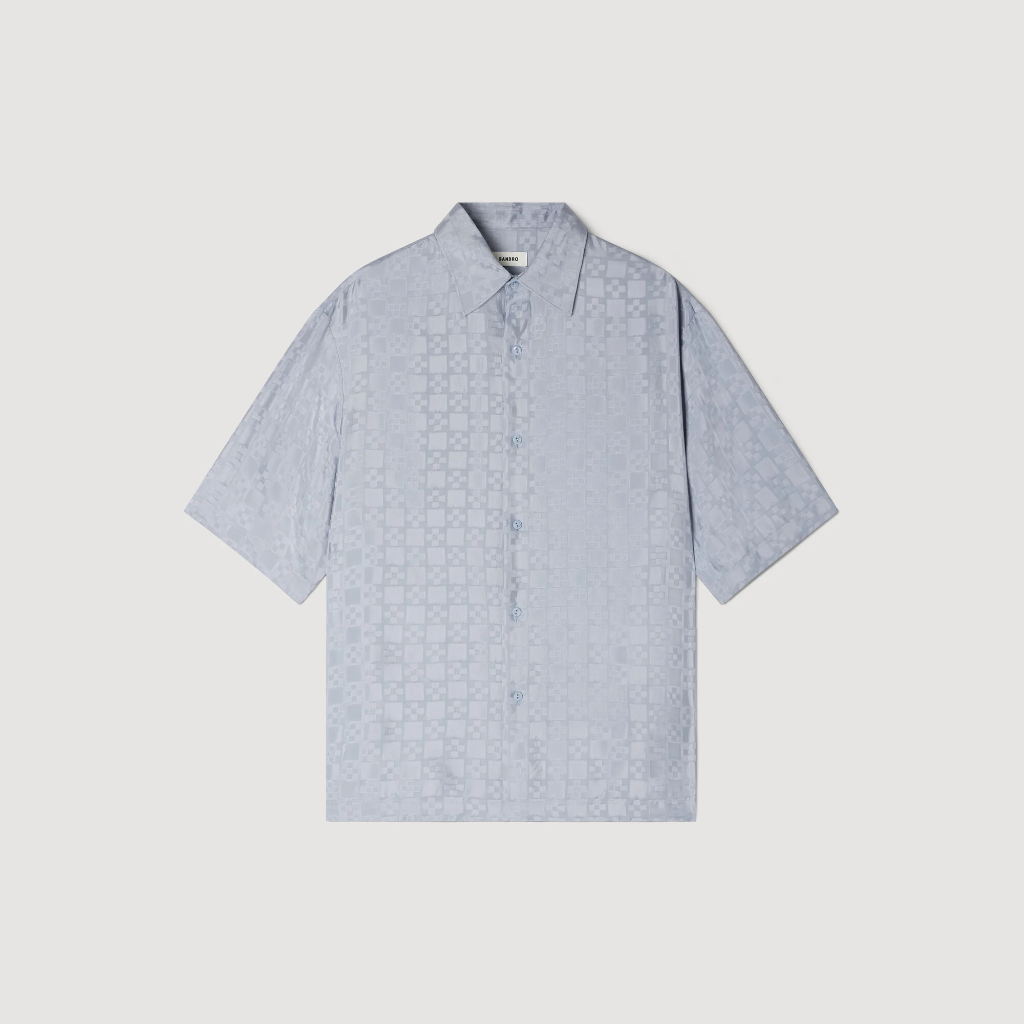 SQUARE CROSS LOOSE-FIT SHIRT - 1