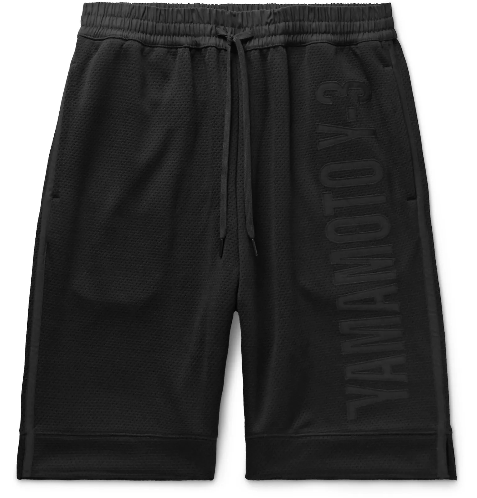 Logo-Appliquéd Mesh Drawstring Shorts - 1