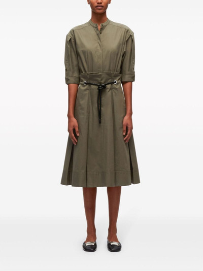 3.1 Phillip Lim band-collar belted midi shirtdress outlook