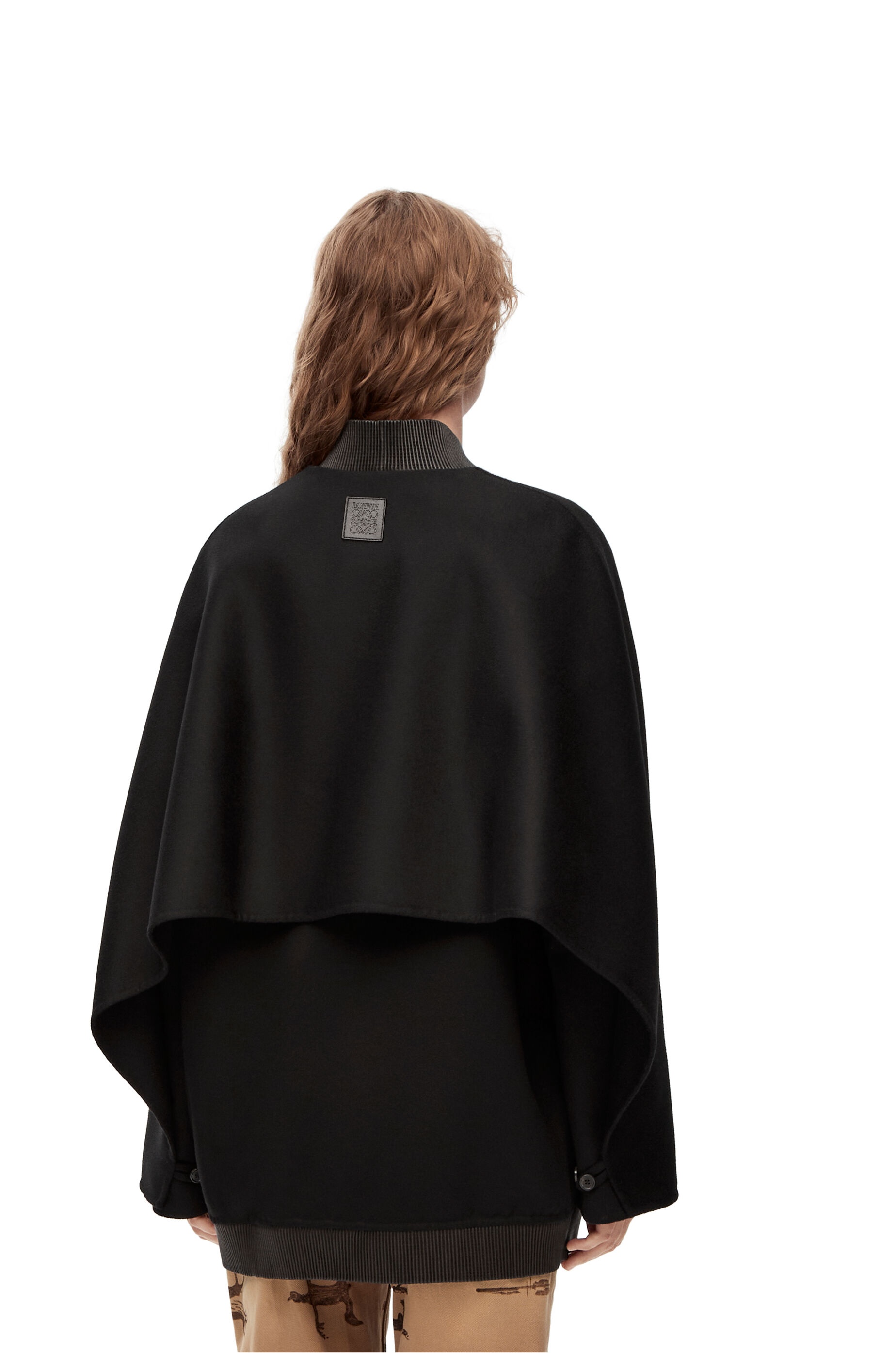 Long bomber jacket in wool and cashmere - 4