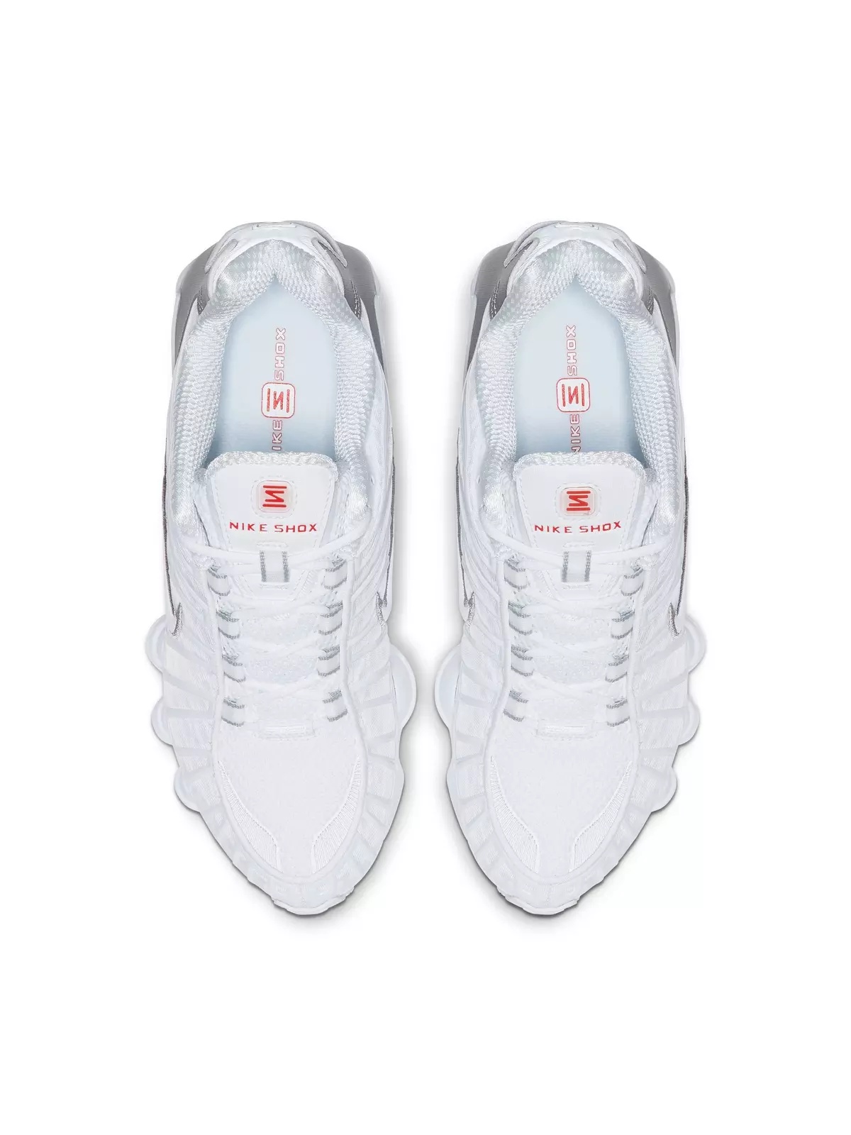 Shox TL "White/Metallic Silver/Max Orange" Women's Shoe - 7
