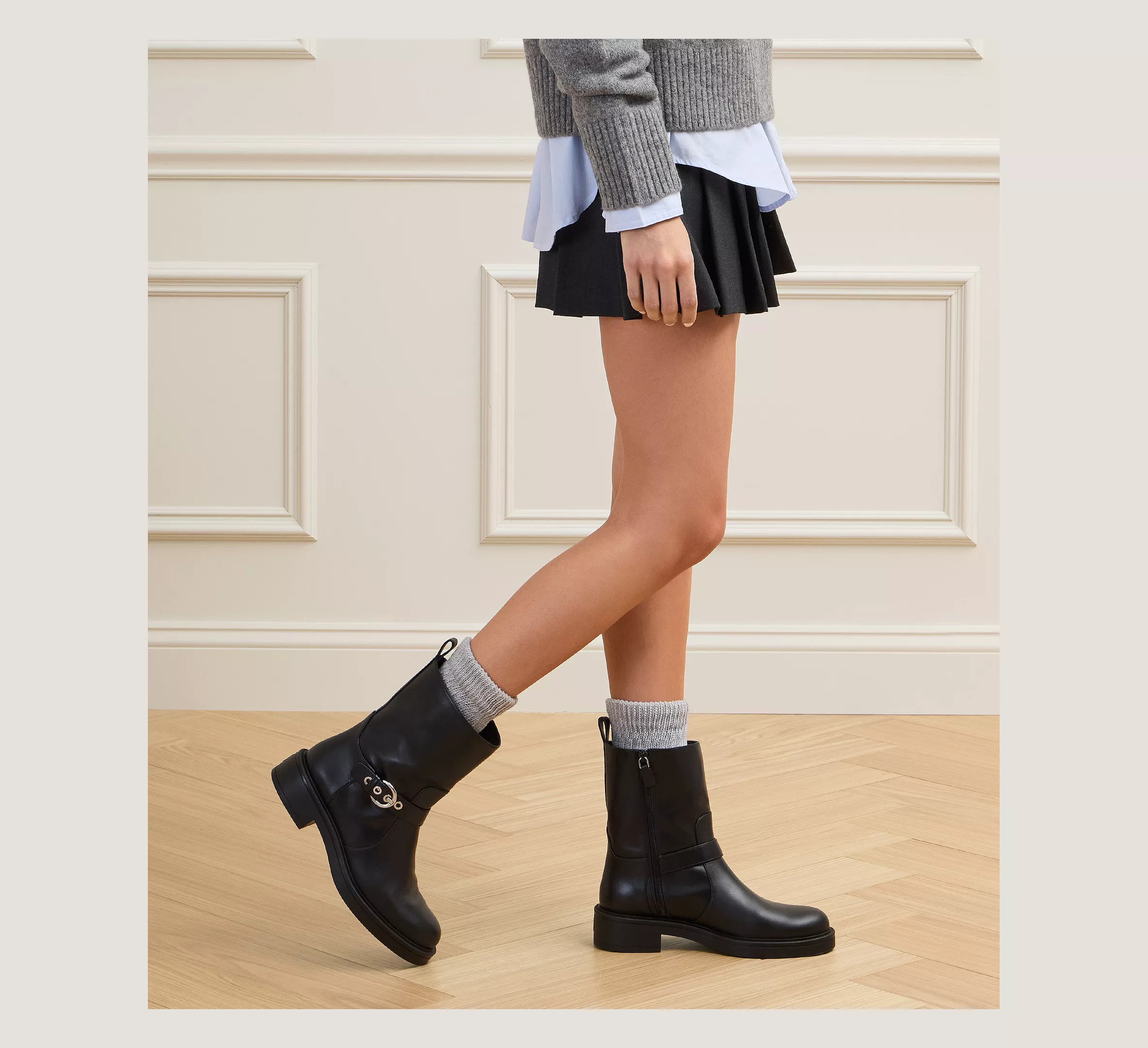 CHRYSTIE ZIP BOOTIE - 4