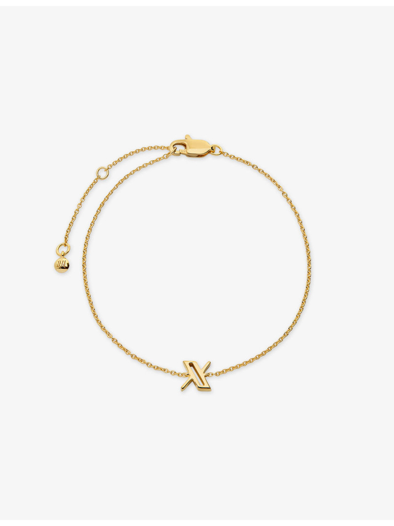 Initial X 18ct Yellow Gold Vermeil Bracelet 1