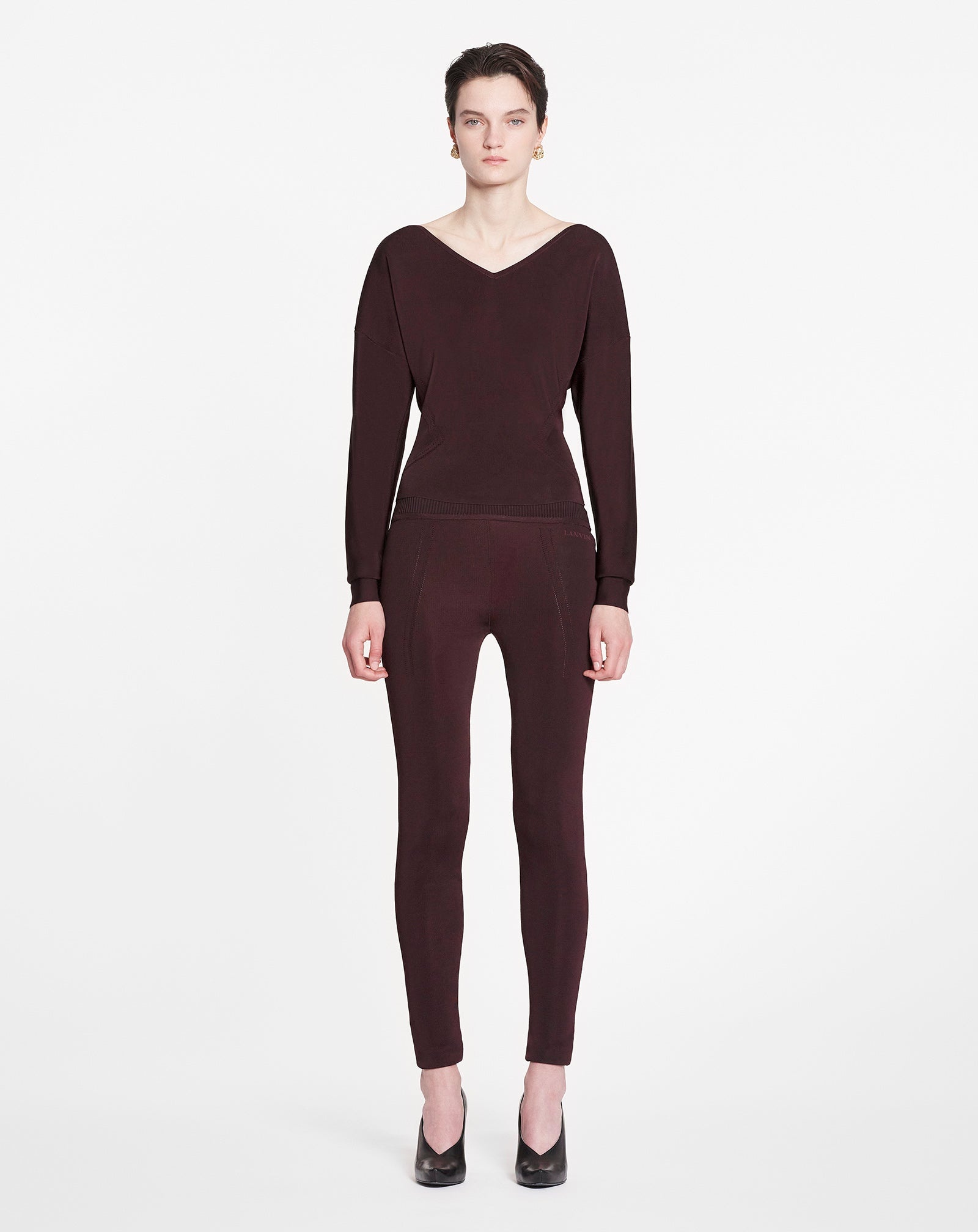 WIDE-NECK SWEATER WITH RAGLAN SLEEVES - 2