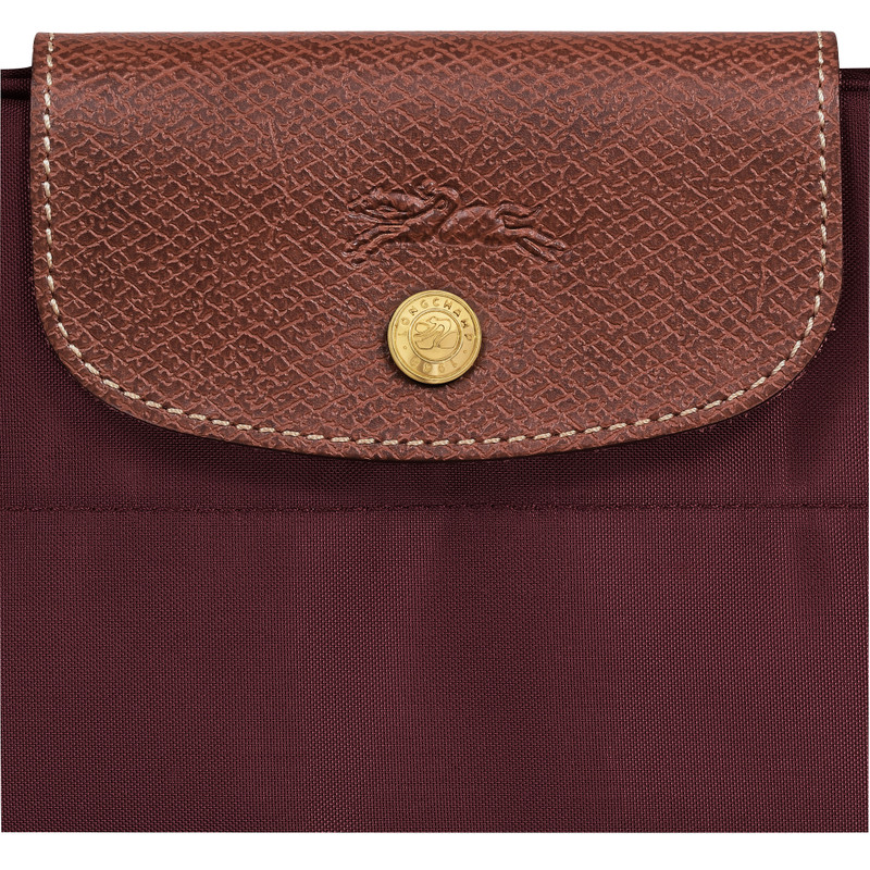 Le Pliage M Tote bag Burgundy - Canvas 6
