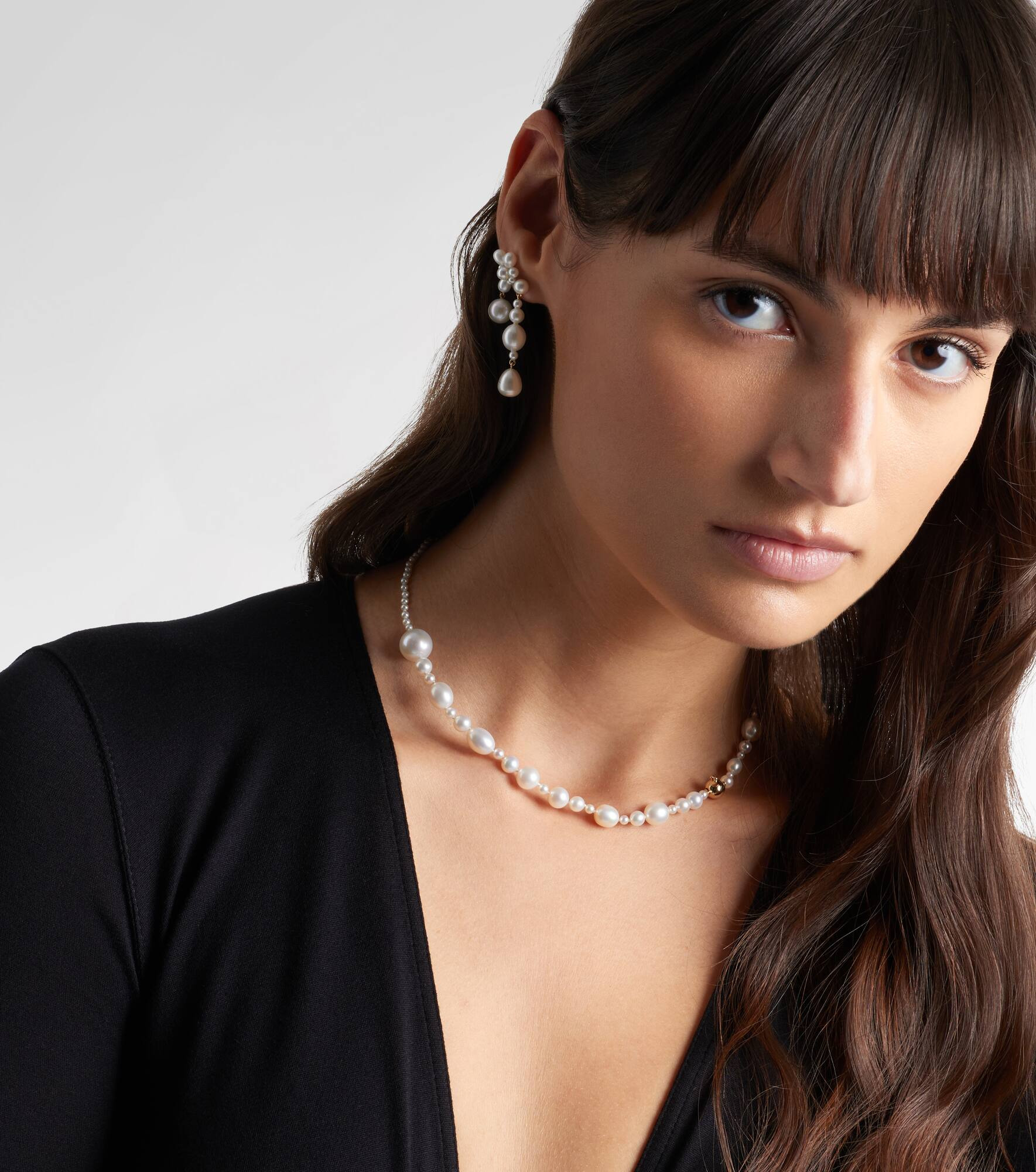Petite Amis De La Perle 14kt gold earrings with freshwater pearls - 3