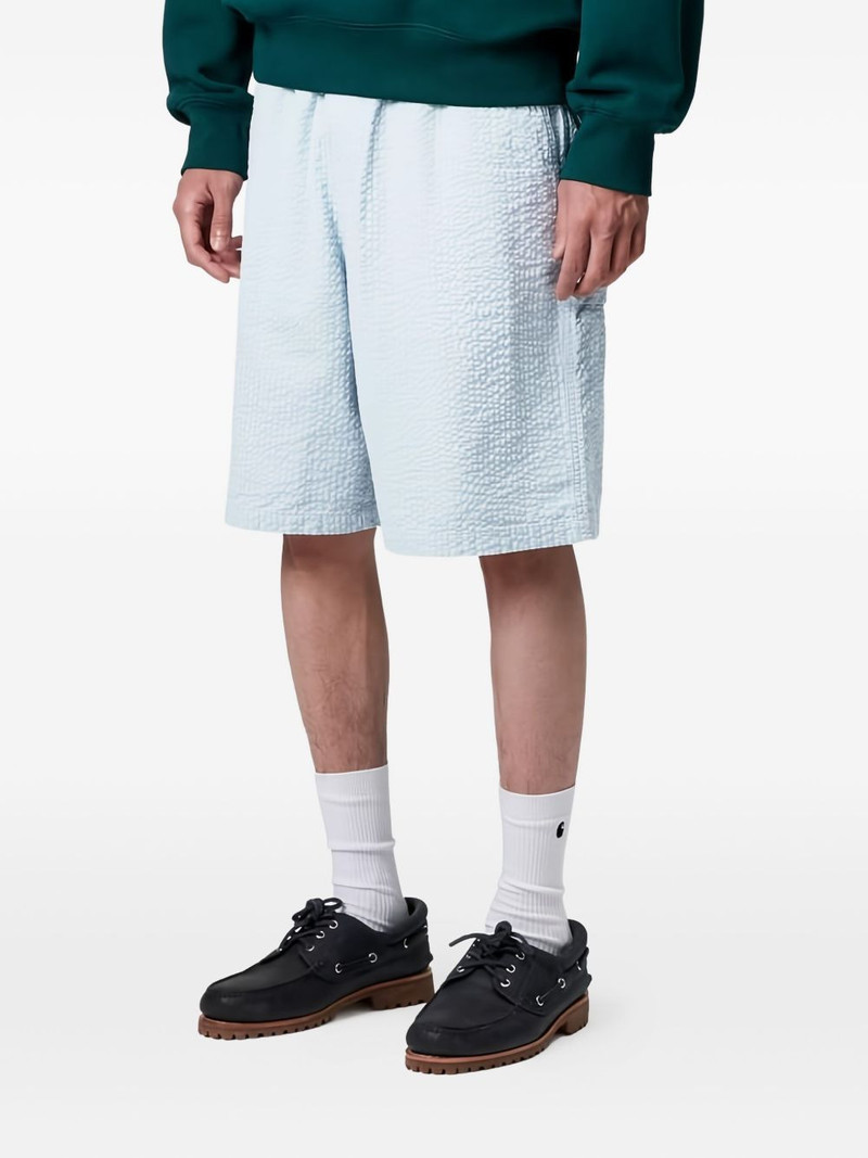 textured elasticated shorts 3