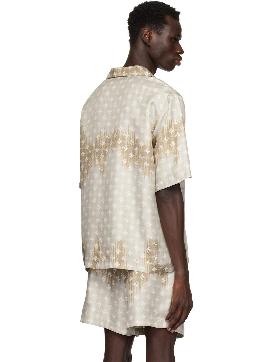 Brown MA Quad Bleached Camp Shirt - 3
