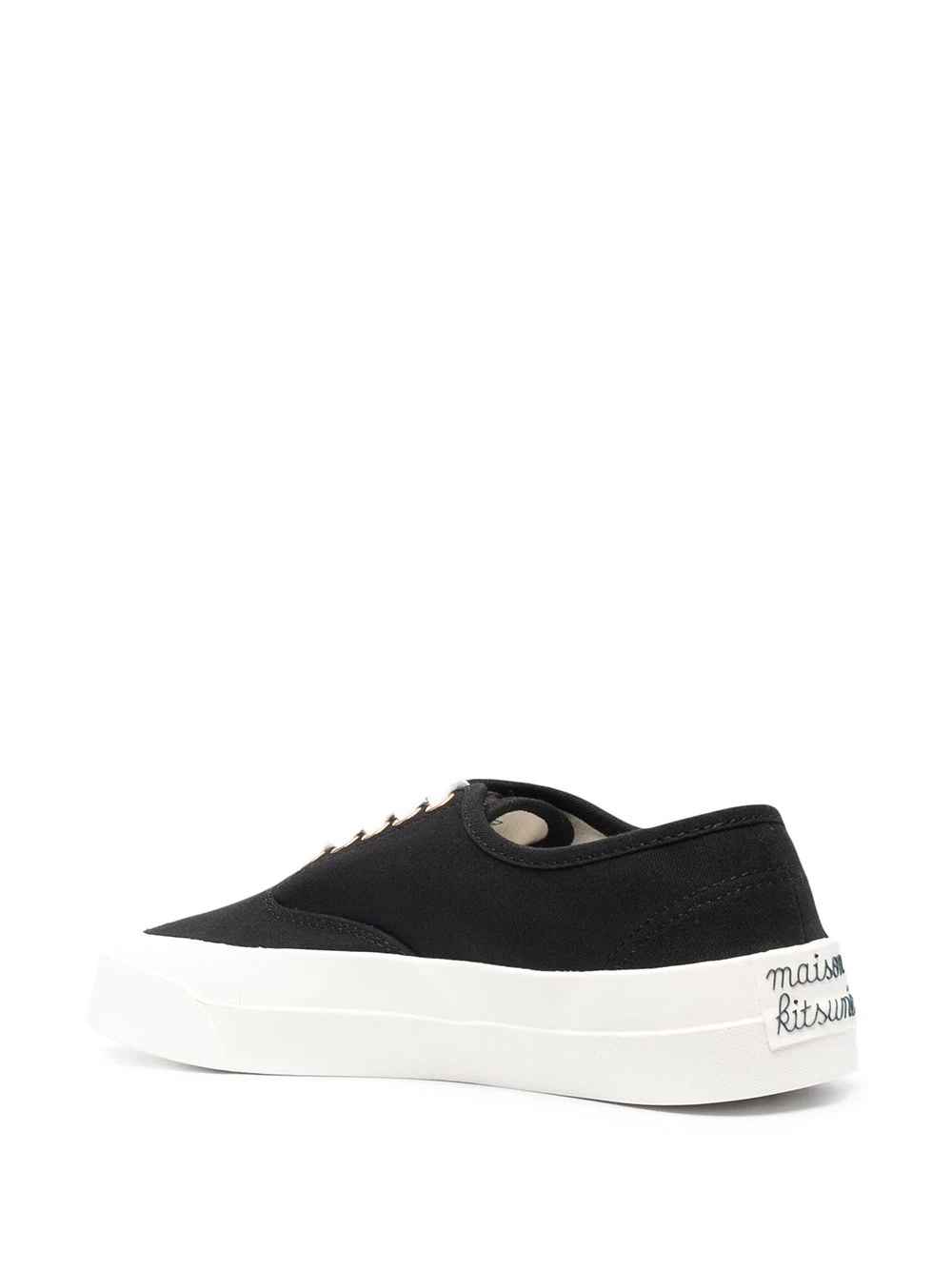 canvas lace-up sneakers - 3