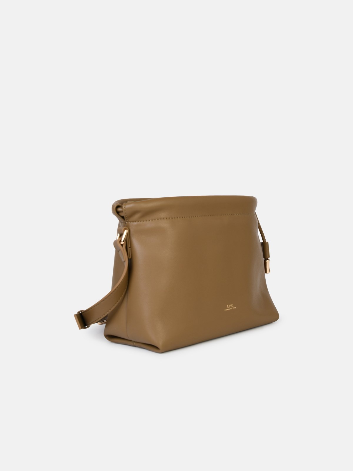 SMALL 'NINON' CROSSBODY BAG IN OLIVE GREEN ECO-LEATHER - 2