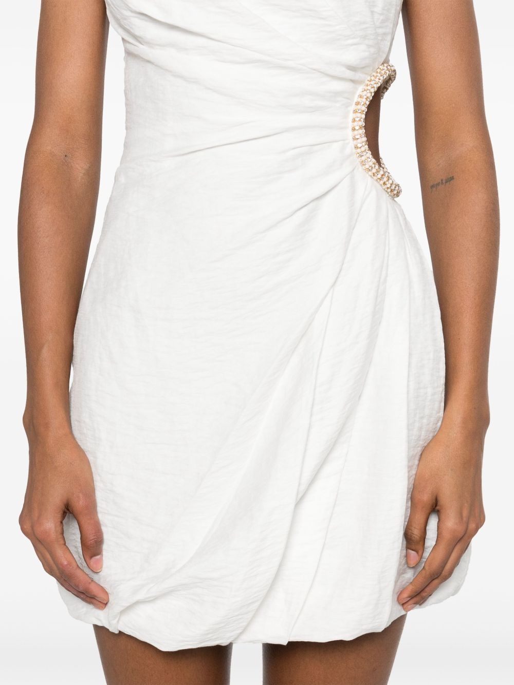 one-shoulder mini dress - 5