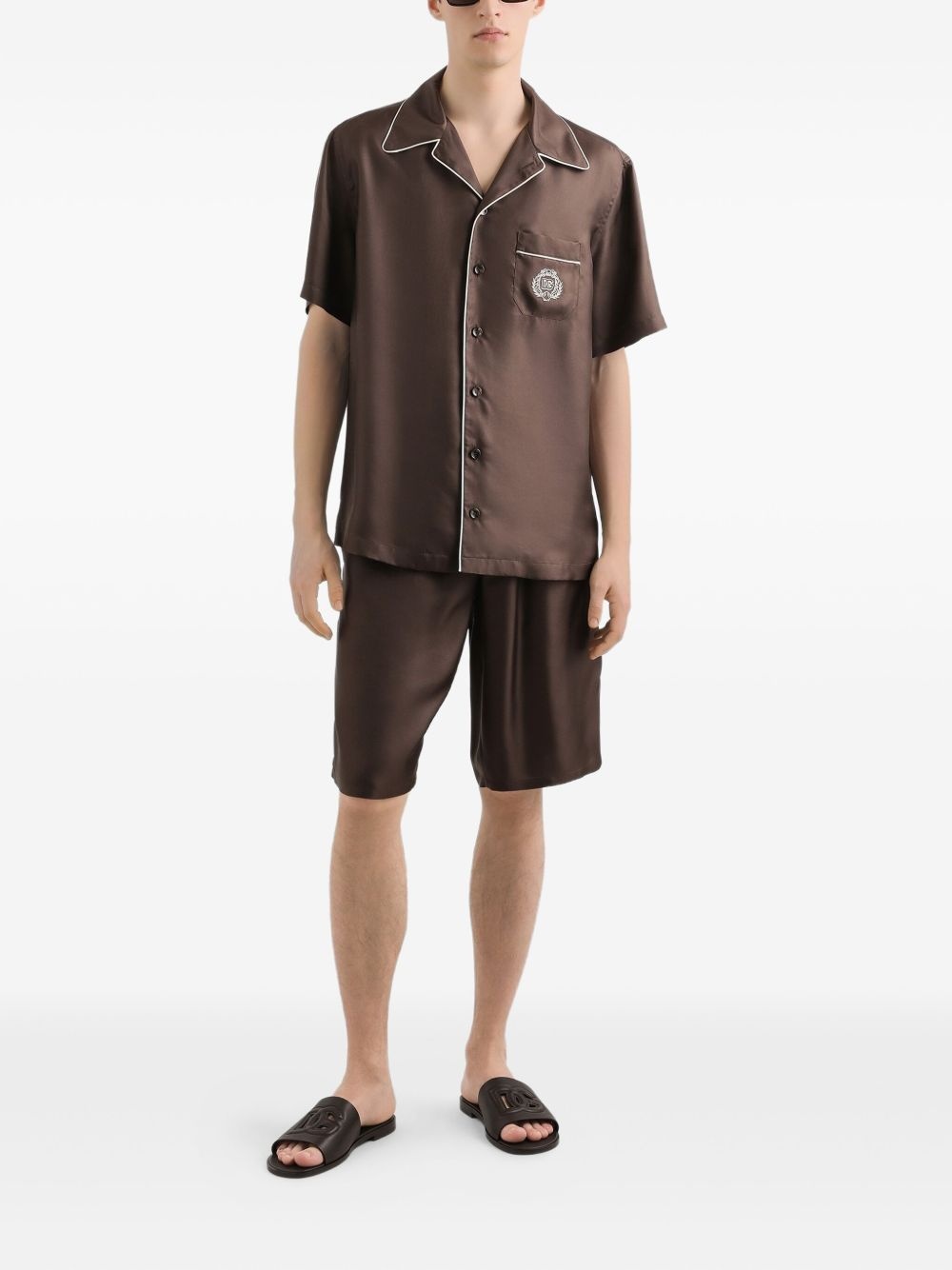 drawstring-waist shorts - 2
