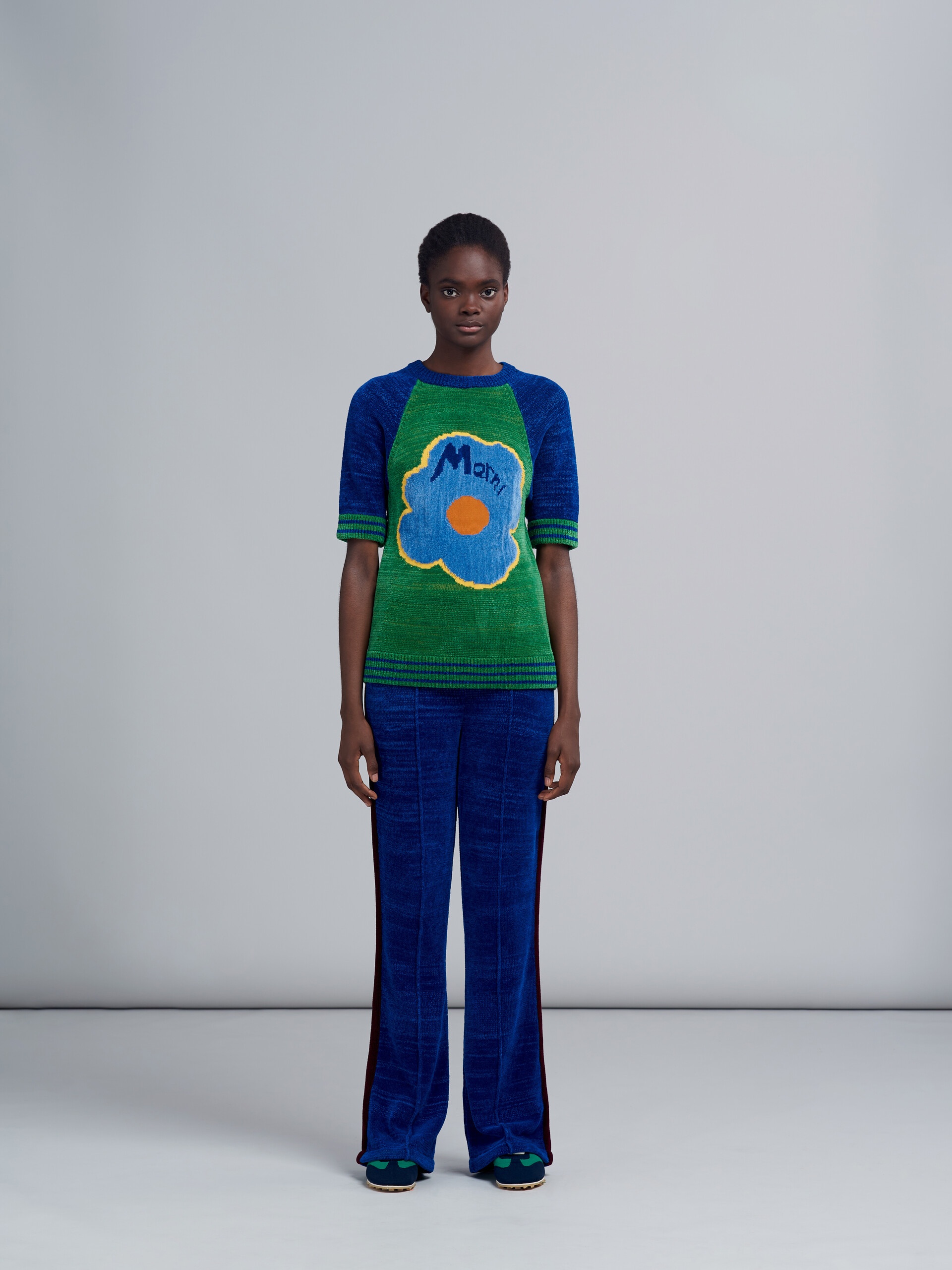 MOULINÉ CHENILLE TROUSERS - 2