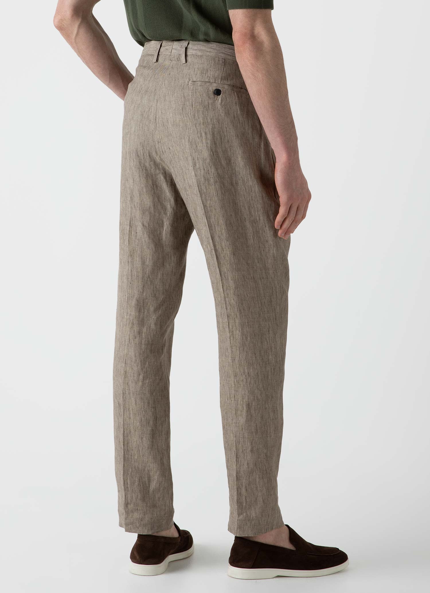 Pleated Linen Trouser - 4