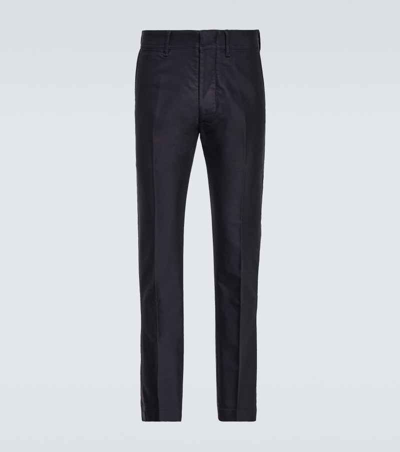 Straight cotton pants - 1