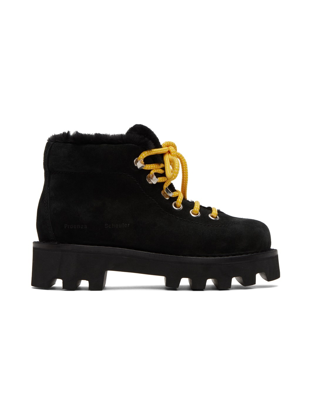 Black Suede Hiking Boots - 1