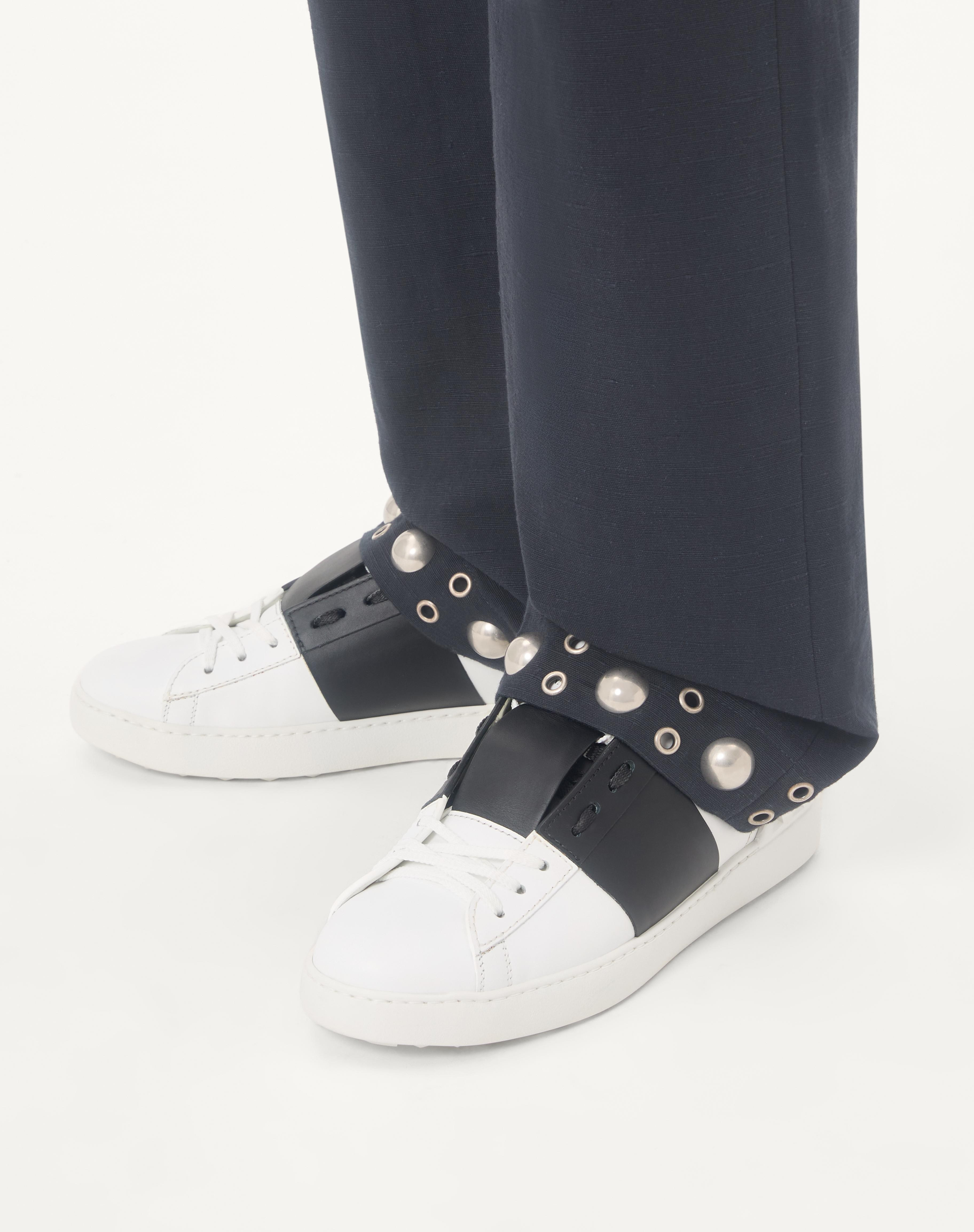 CALFSKIN OPEN SNEAKER - 2
