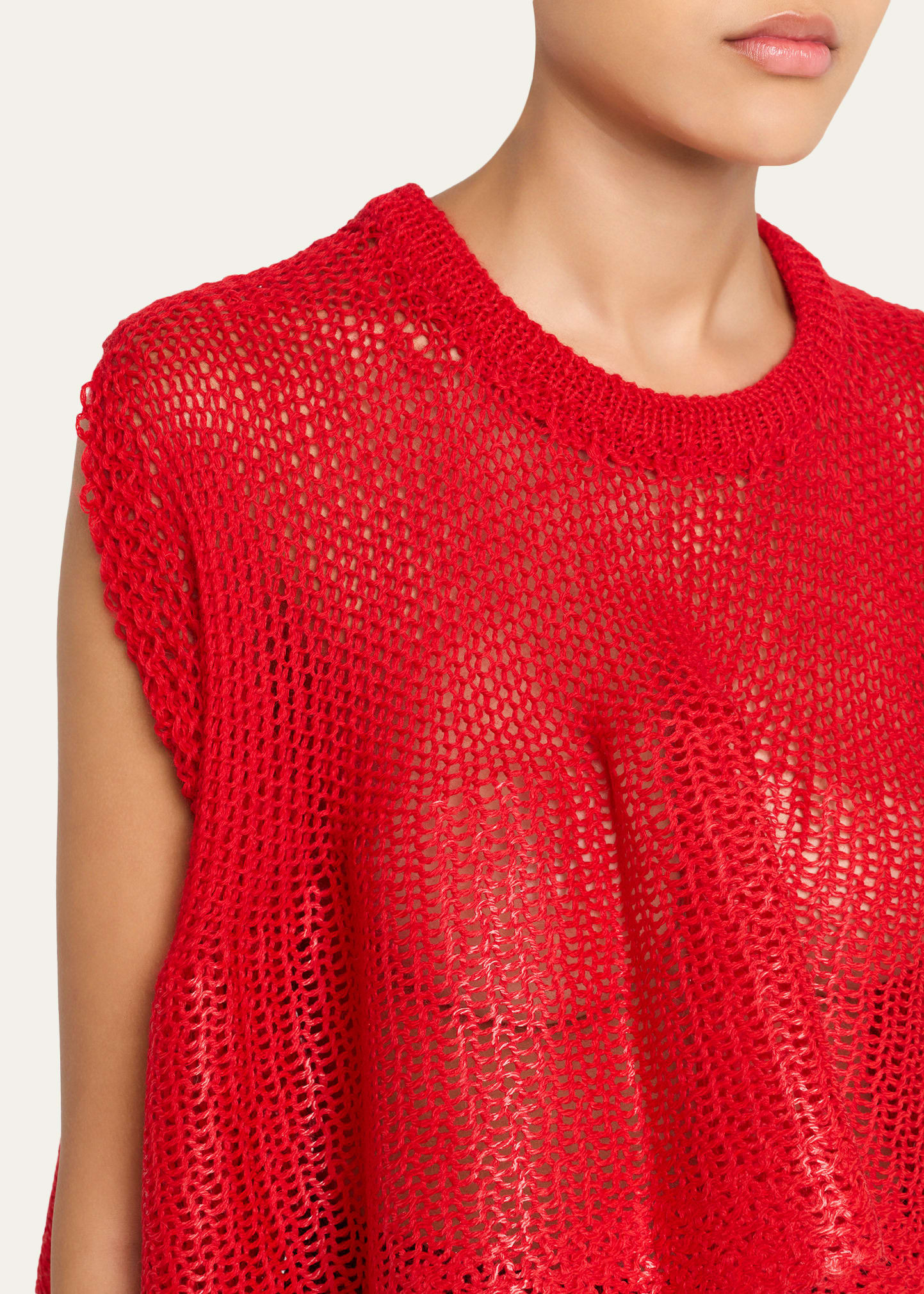 Open-Knit Sleeveless Top - 5