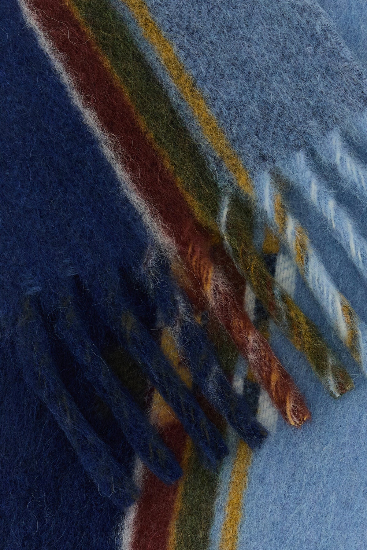Multicolor mohair blend scarf - 2