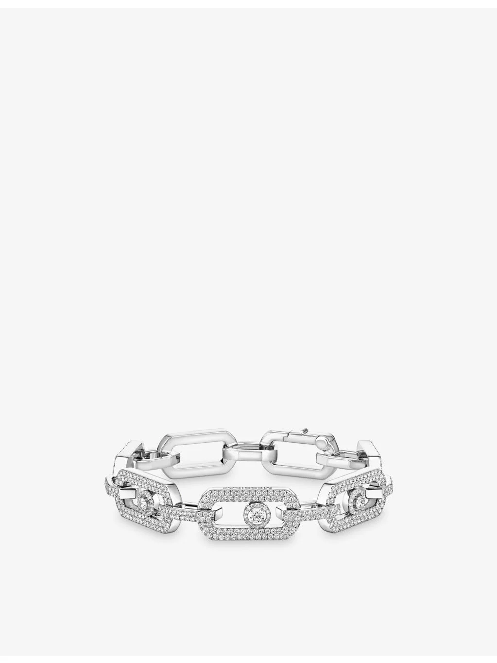 So Move XL Pave 18ct White-Gold And 3.28ct Diamond Bracelet - 1
