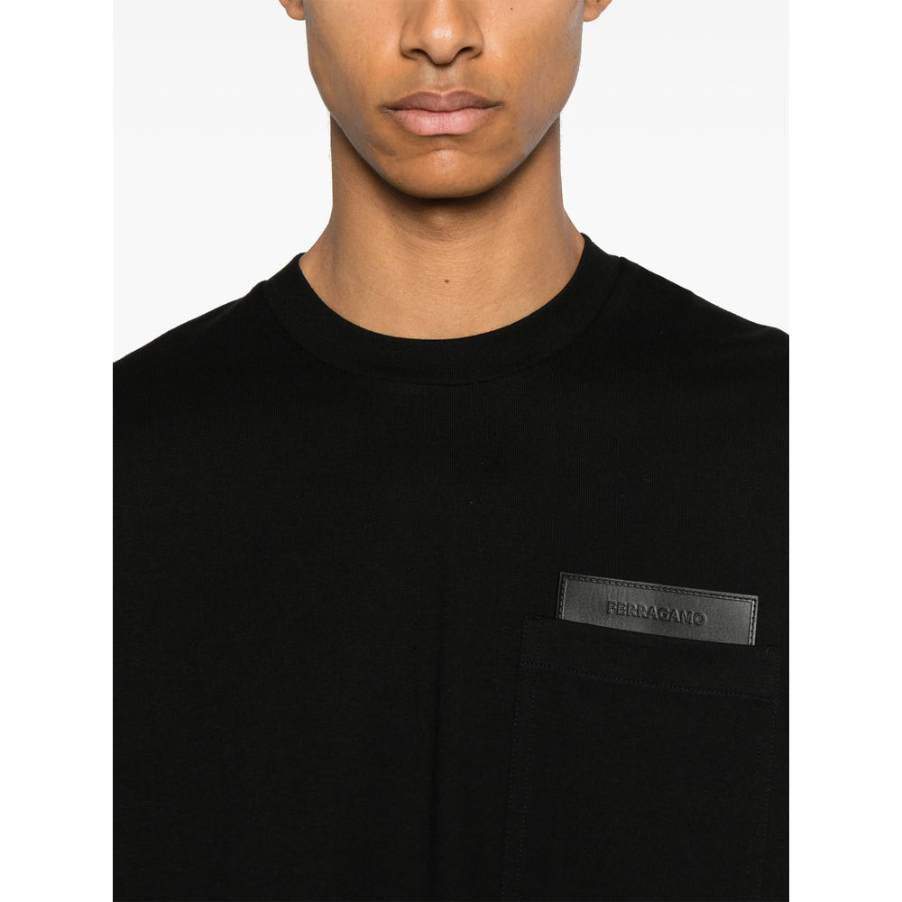Ferragamo Black T-Shirts & Vests - T-Shirts Men - 2