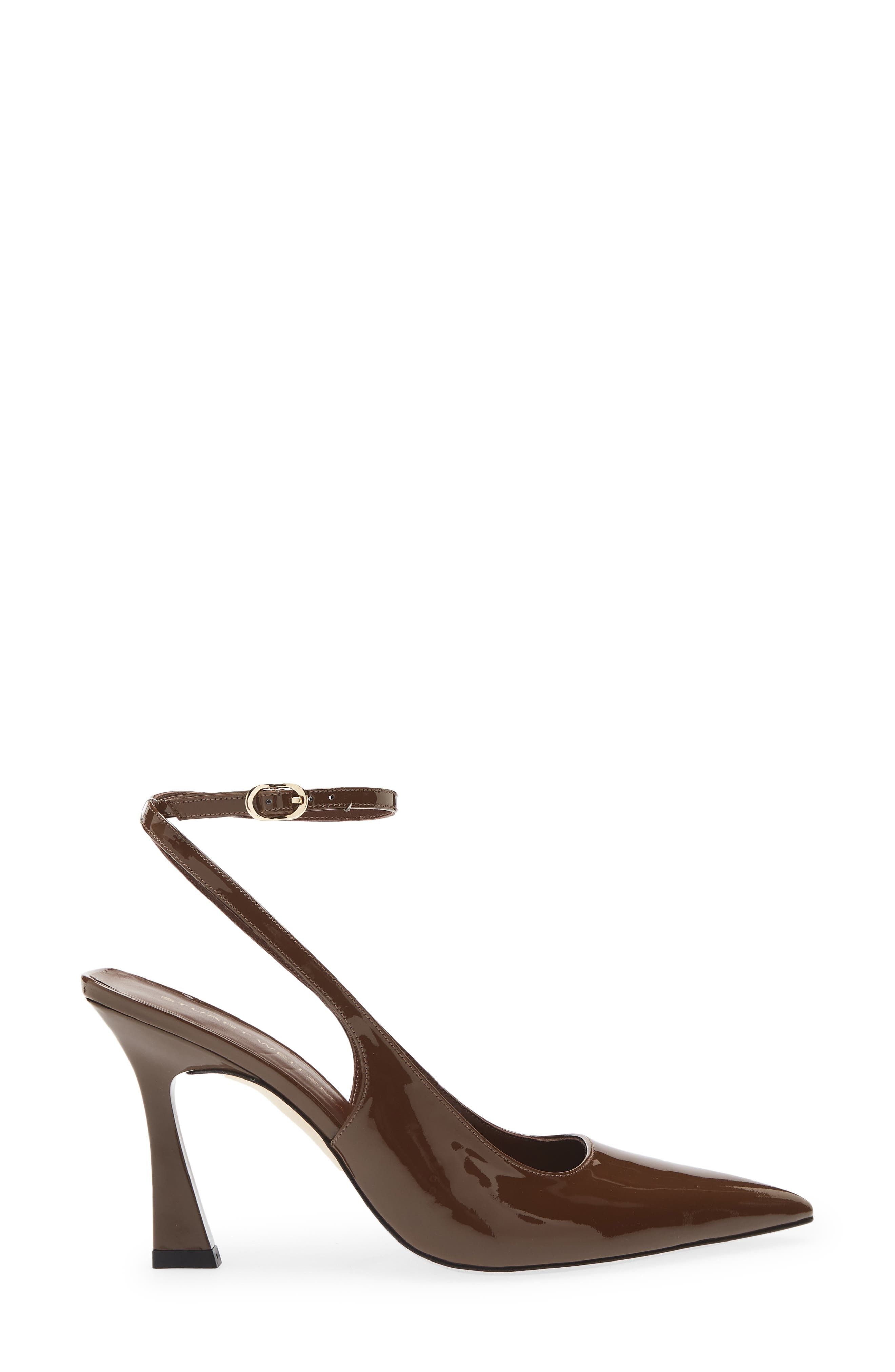 Stuart Weitzman Vinnie 85 Strap Pump in Walnut at Nordstrom - 3