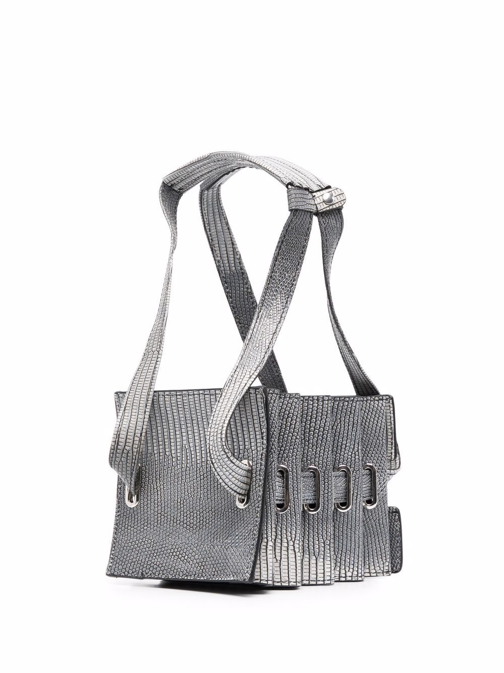 accordion-style shoulder bag - 3