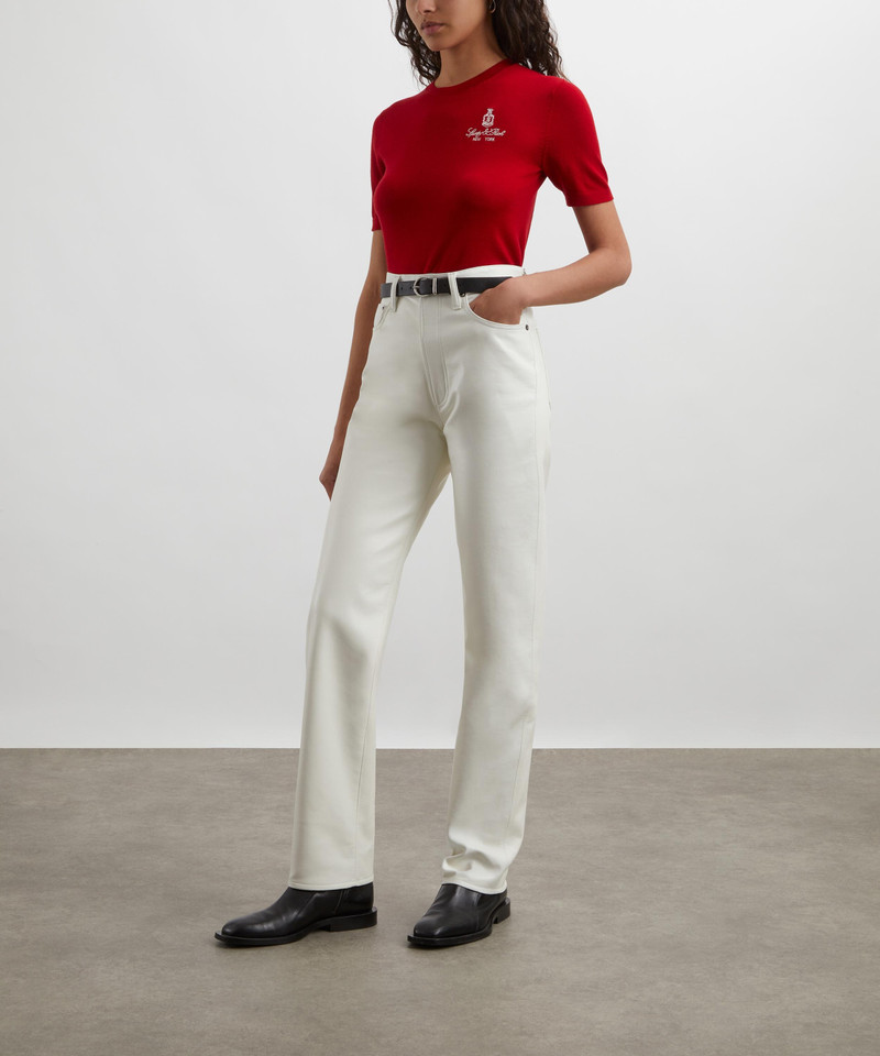 Sporty & Rich Red Vendome Merino Wool Jumper outlook