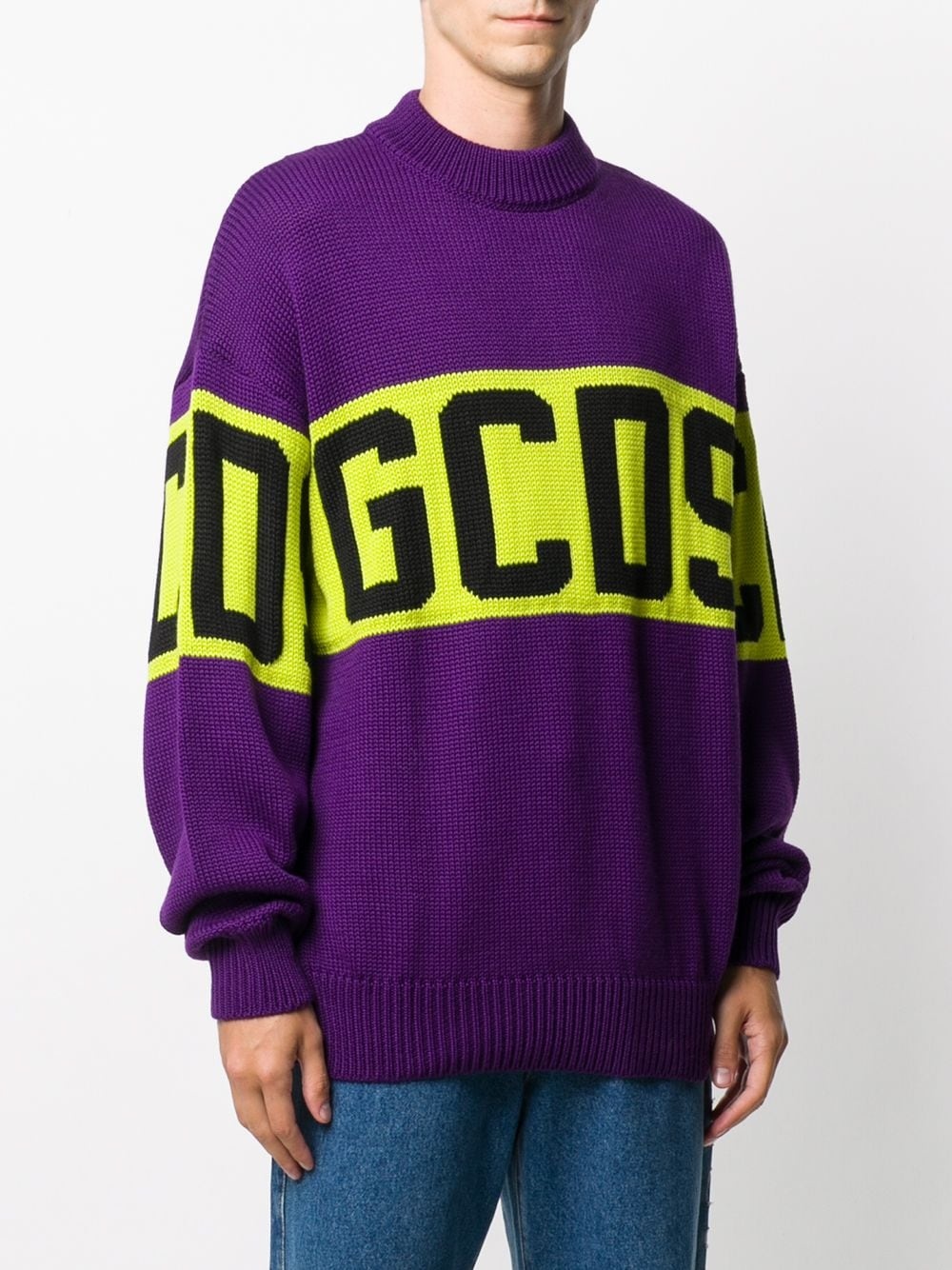 logo knit jumper - 3