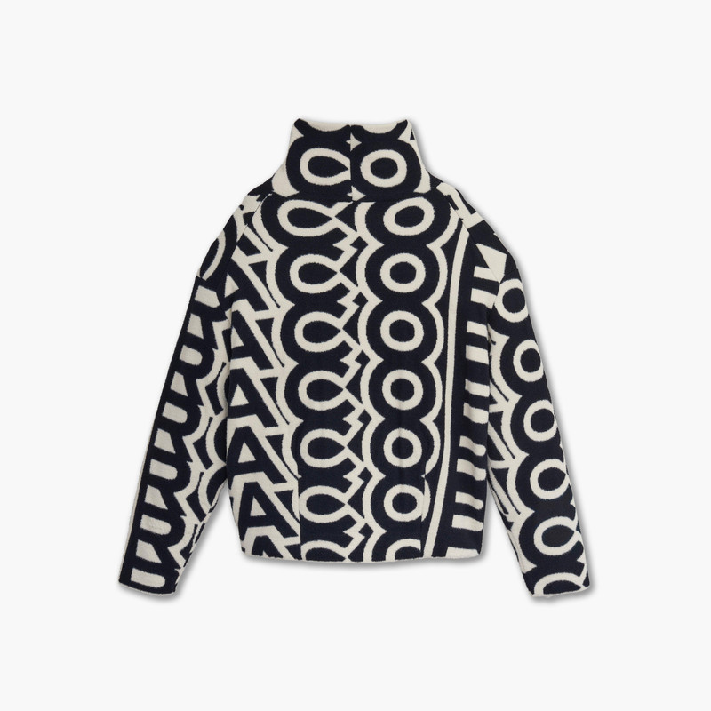 THE FLOCK MONOGRAM FUNNEL SWEATER 5