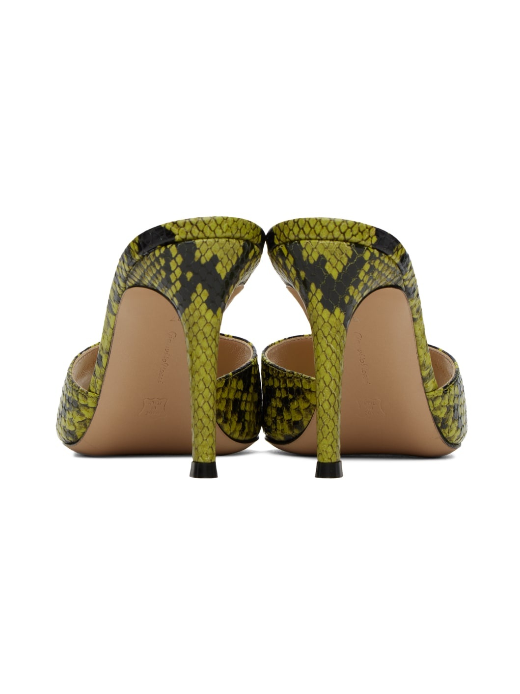 SSENSE Exclusive Green & Black Heeled Sandals - 2