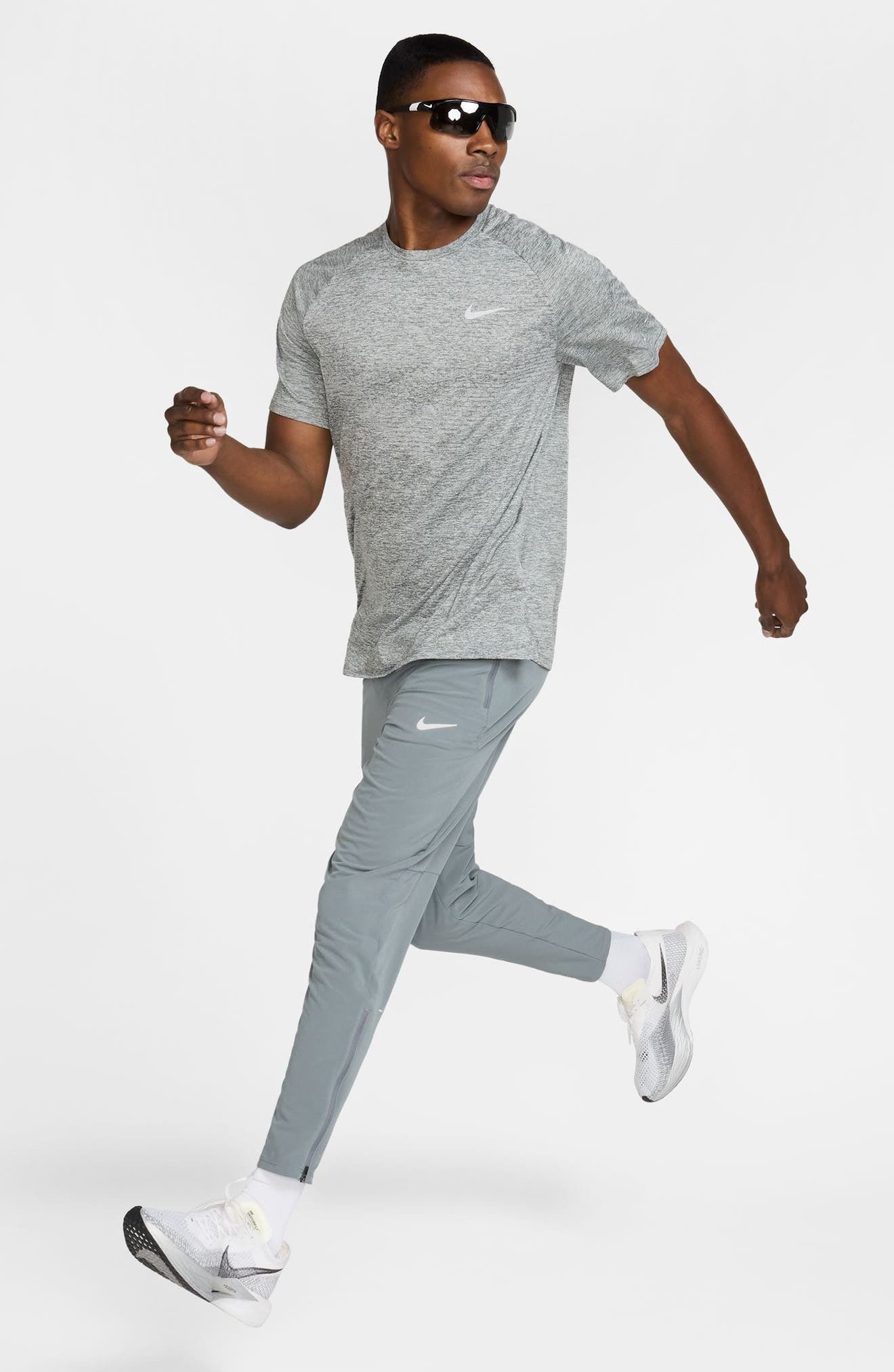 Nike Stride Dri-FIT ADV Running T-Shirt in 084 Smkgry/refsil at Nordstrom - 6